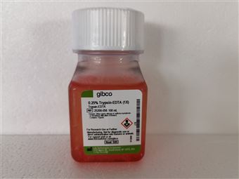 GIBCO25200056  25200072胰蛋白酶EDTA  0.25 含酚红
